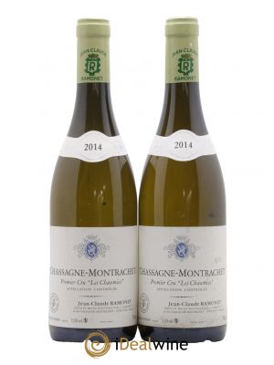 Chassagne-Montrachet 1er Cru Les Chaumées Ramonet (Domaine)  2014 - Lot of 2 Bottles