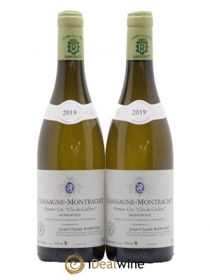 Chassagne-Montrachet 1er Cru Clos du Cailleret Jean-Claude Ramonet  2019 - Lot of 2 Bottles