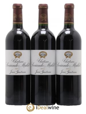 Château Sociando Mallet  2015 - Lot of 3 Bottles