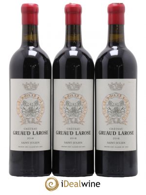 Château Gruaud Larose 2ème Grand Cru Classé 2018 - Lot de 3 Bottles