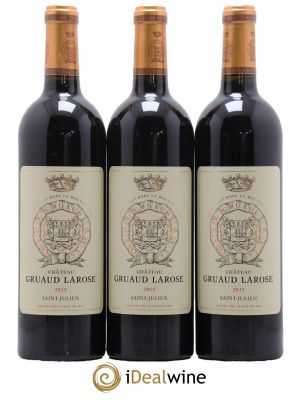 Château Gruaud Larose 2ème Grand Cru Classé  2015 - Lot of 3 Bottles