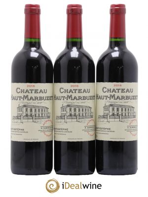 Château Haut Marbuzet 2016 - Lot de 3 Bottles