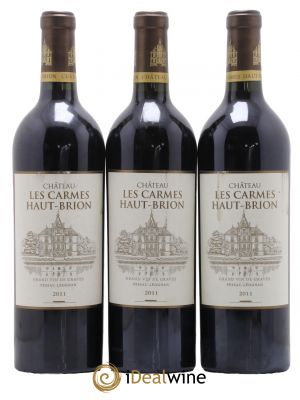 Château Les Carmes Haut-Brion 2011 - Lot de 3 Bottles