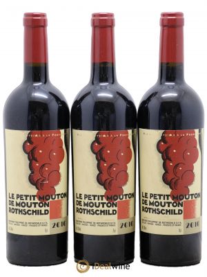 Petit Mouton Second Vin  2010 - Lot of 3 Bottles