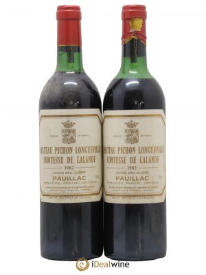 Château Pichon Longueville Comtesse de Lalande 2ème Grand Cru Classé  1982 - Lot of 2 Bottles