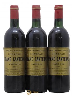 Château Brane Cantenac 2ème Grand Cru Classé  1985 - Lot of 3 Bottles