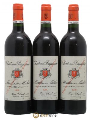Château Poujeaux  1998 - Lot of 3 Bottles