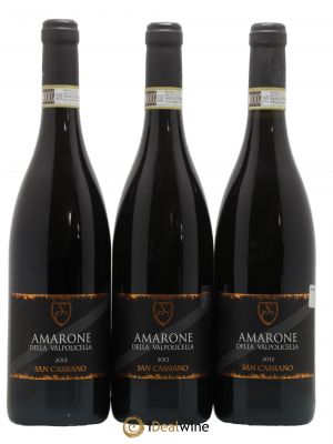Amarone della Valpolicella DOC San Cassiano (sans prix de réserve) 2012 - Lot de 3 Bouteilles