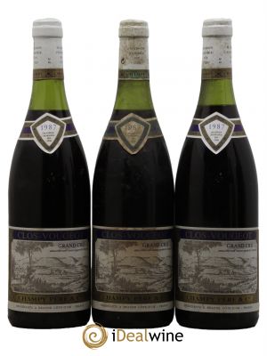Clos de Vougeot Grand Cru Maison Champy 1987 - Lot of 3 Bottles