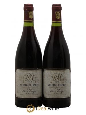 Mercurey 1er Cru Clos L'Evêque Domaine Jean Pierre Meulien 1992 - Lot de 2 Bottles