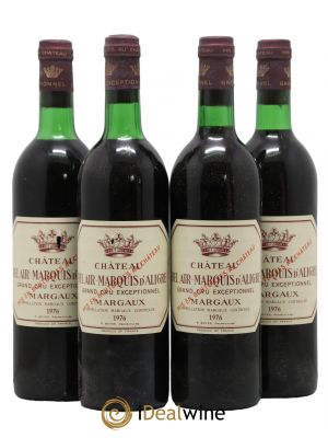 Château Bel Air Marquis d'Aligre  1976 - Lot of 4 Bottles