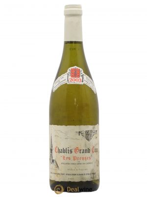 Chablis Grand Cru Les Preuses Vincent Dauvissat (Domaine)  2003 - Lot of 1 Bottle