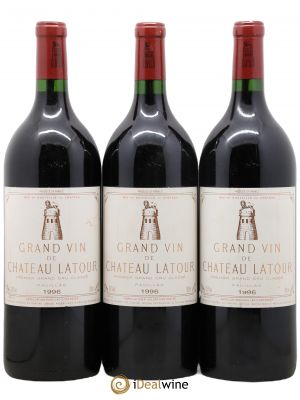 Château Latour 1er Grand Cru Classé  1996 - Lot de 3 Magnums