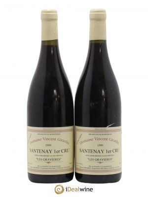 Santenay 1er Cru Les Gravières Vincent Girardin (Domaine)  1999 - Lot of 2 Bottles