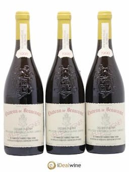 Châteauneuf-du-Pape Château de Château de Beaucastel Vieilles vignes Roussanne Famille Perrin  1998 - Lot of 3 Bottles