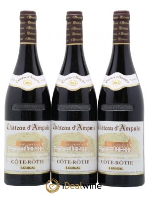 Côte-Rôtie Château d'Ampuis Guigal  2014 - Lot of 3 Bottles