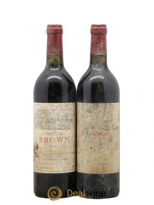 Château Brown  1995 - Lot of 2 Bottles