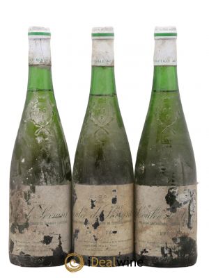 Savennières Clos de la Coulée de Serrant Vignobles de la Coulée de Serrant - Nicolas Joly  1976 - Lot de 3 Bouteilles