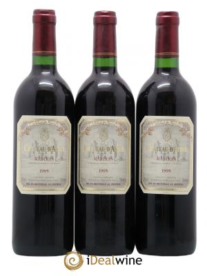 Madiran Château Aydie Famille Laplace  1995 - Lot of 3 Bottles