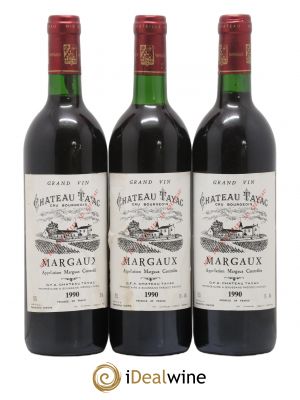 Château Tayac Cru Bourgeois  1990 - Lot of 3 Bottles