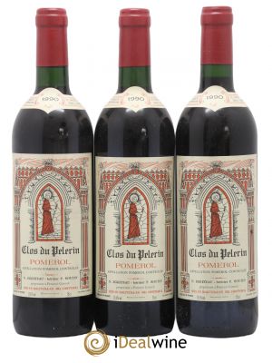 Clos du Pèlerin  1990 - Lot of 3 Bottles