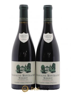 Chassagne-Montrachet 1er Cru Les Morgeots Labruyere-Prieur  2018 - Lot of 2 Bottles