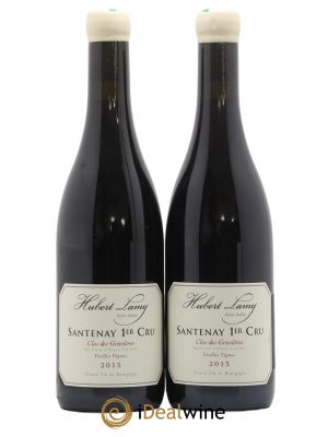 Santenay 1er Cru Clos des gravières Vieilles vignes Hubert Lamy  2015 - Lot of 2 Bottles