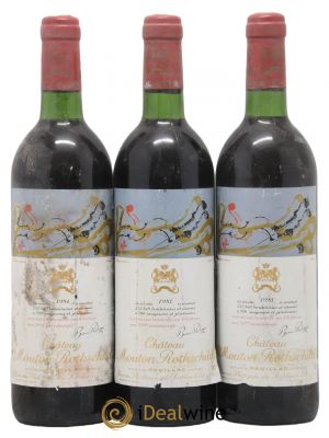 Château Mouton Rothschild 1er Grand Cru Classé  1981 - Lot of 3 Bottles