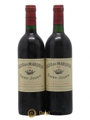 Clos du Marquis  1985 - Lot of 2 Bottles