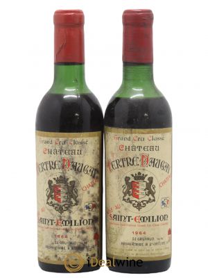 Château Tertre Daugay Grand Cru Classé  1964 - Lot de 2 Demi-bouteilles