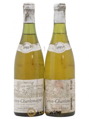 Corton-Charlemagne Grand Cru Maratray 1985 - Lot of 2 Bottles