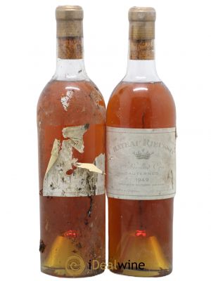 Château Rieussec 1er Grand Cru Classé  1949 - Lot of 2 Bottles
