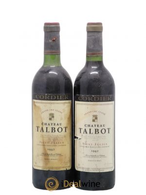 Château Talbot 4ème Grand Cru Classé  1982 - Lot of 2 Bottles