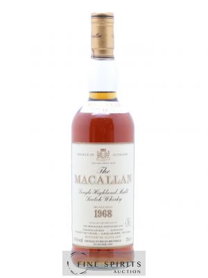 Macallan (The) 18 years 1968 Of. Sherry Wood Matured - bottled 1987 Corade Import   - Lot de 1 Bouteille