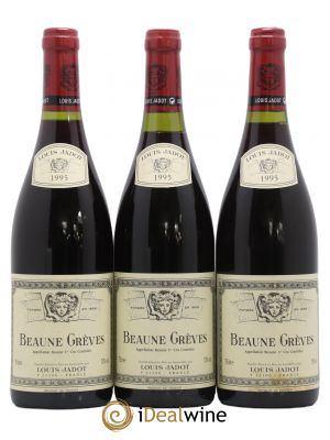 Beaune 1er Cru Grèves Domaine Louis Jadot (no reserve) 1995 - Lot of 3 Bottles