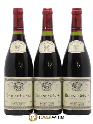 Beaune 1er Cru Grèves Domaine Louis Jadot (no reserve) 1995 - Lot of 3 Bottles
