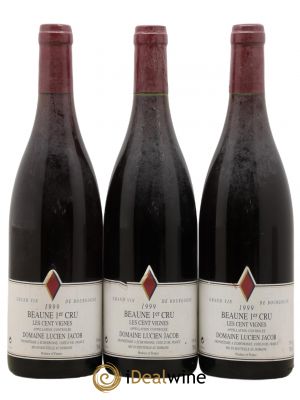 Beaune 1er Cru Les Cent Vignes Lucien Jacob 1999 - Lot of 3 Bottles