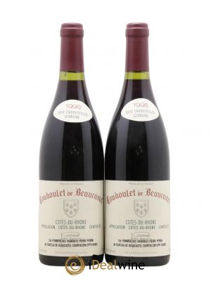 Côtes du Rhône Coudoulet de Beaucastel Famille Perrin  1998 - Lot of 2 Bottles