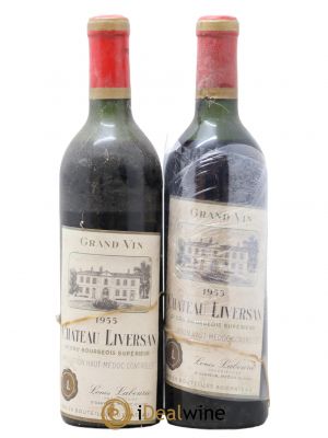 Château Liversan Cru Bourgeois  1955 - Lot of 2 Bottles