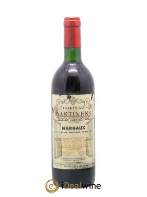 Château Martinens Cru Bourgeois  1985 - Lot of 1 Bottle