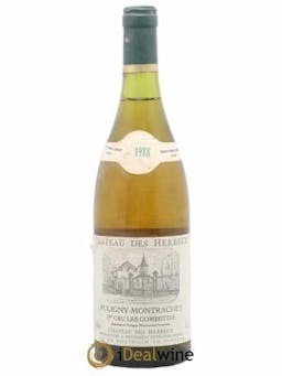 Puligny-Montrachet 1er Cru Cuvee Les Combettes Chateau Des Herbeux 1988 - Lot of 1 Bottle