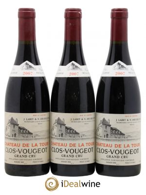 Clos de Vougeot Grand Cru Château de La Tour  2007 - Lot of 3 Bottles