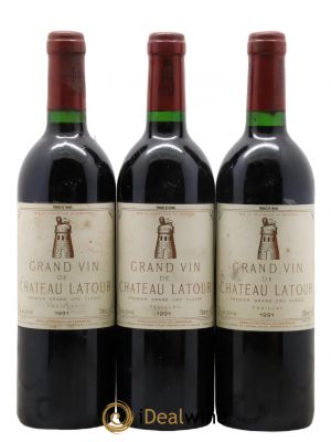 Château Latour 1er Grand Cru Classé  1991 - Lot of 3 Bottles