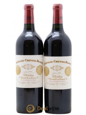 Château Cheval Blanc 1er Grand Cru Classé A  2005 - Lot de 2 Bouteilles