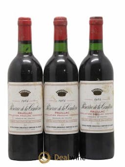 Réserve de la Comtesse Second Vin  1984 - Lot of 3 Bottles