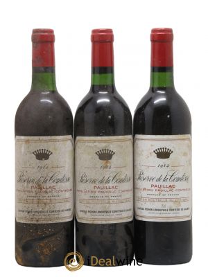 Réserve de la Comtesse Second Vin  1984 - Lot of 3 Bottles