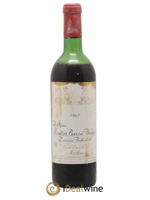 Château d'Armailhac - Mouton Baron(ne) Philippe 5ème Grand Cru Classé  1967 - Lot of 1 Bottle