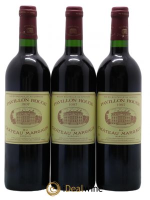 Pavillon Rouge du Château Margaux Second Vin  1997 - Lot of 3 Bottles