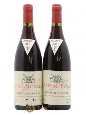 Châteauneuf-du-Pape Château Rayas Emmanuel Reynaud  2001 - Lot of 2 Bottles