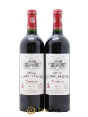 Château Grand Puy Lacoste 5ème Grand Cru Classé  2015 - Lot of 2 Bottles